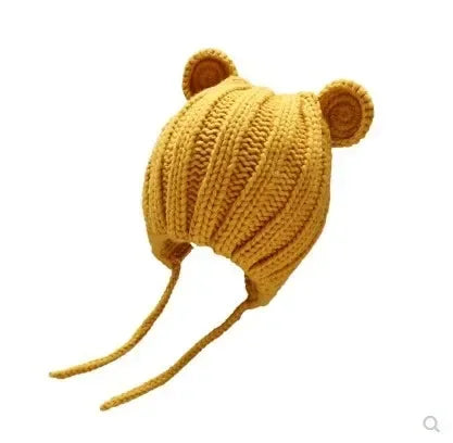 Tiny2Toddler Knitted Winter Baby Hat with Ear Protection – Adjustable Style for Infants & Toddlers