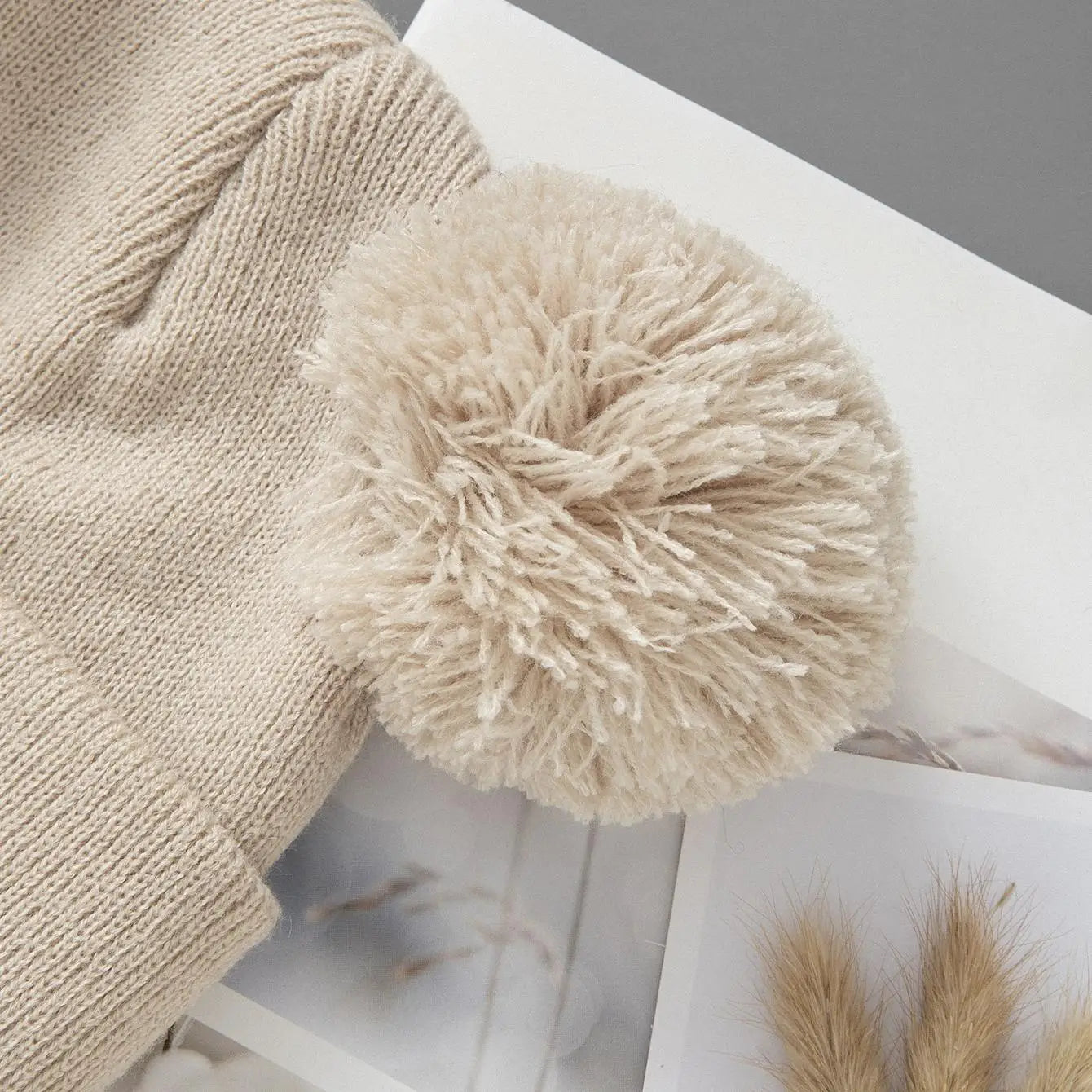 Warm Winter Knit Beanie Hat for Newborns & Toddlers (0-4 Years) 1pcs or 2pcs