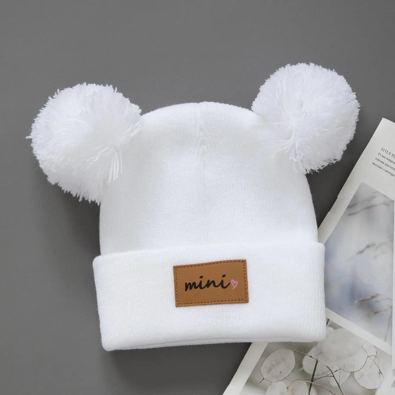 Warm Winter Knit Beanie Hat for Newborns & Toddlers (0-4 Years) 1pcs or 2pcs