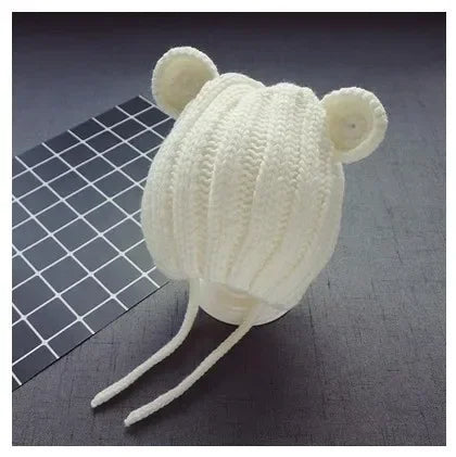 Tiny2Toddler Knitted Winter Baby Hat with Ear Protection – Adjustable Style for Infants & Toddlers