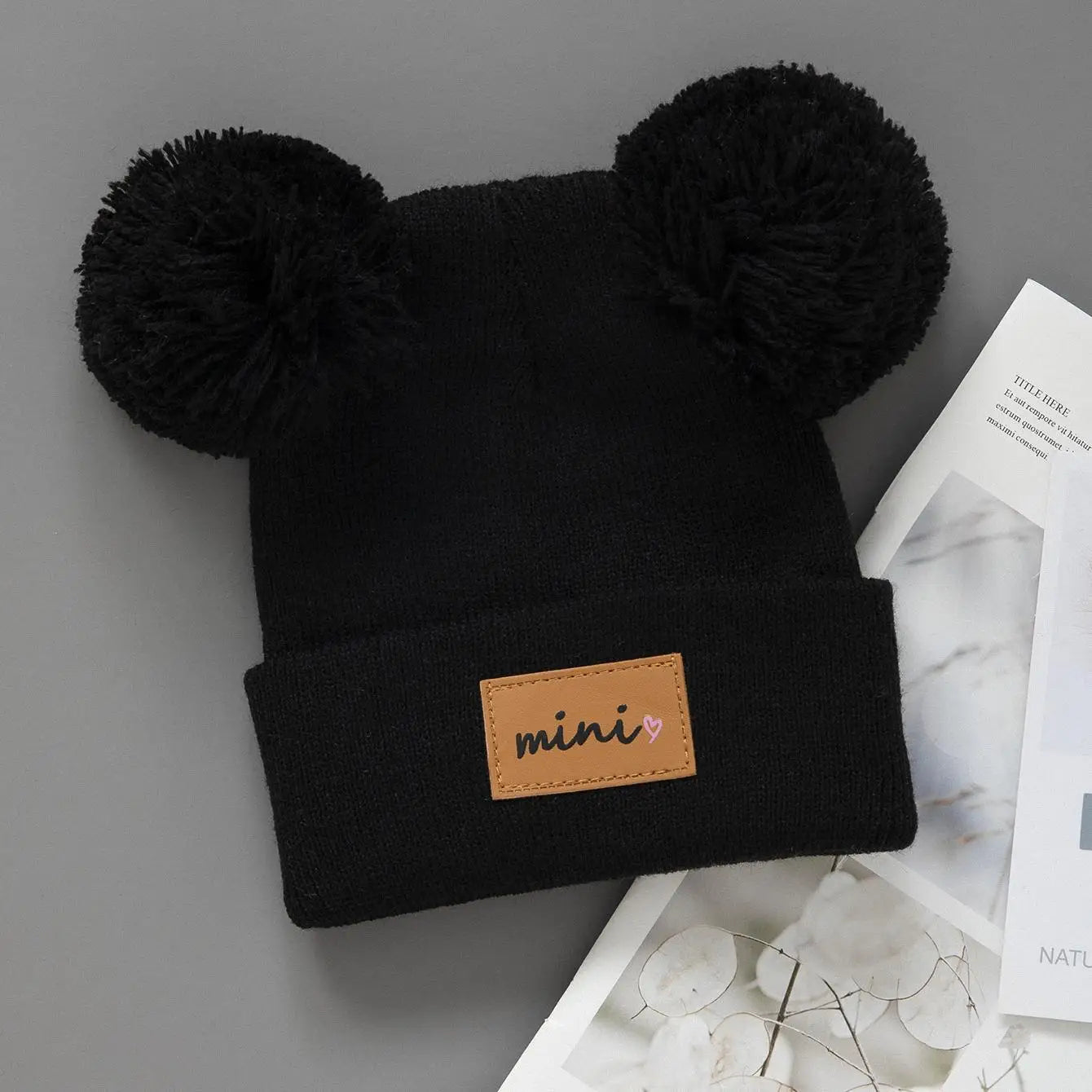 Warm Winter Knit Beanie Hat for Newborns & Toddlers (0-4 Years) 1pcs or 2pcs
