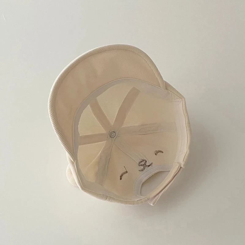 Tiny2Toddler Baby Baseball Cap with Cute Cartoon Ears – Adjustable Cotton Hat for Infants & Toddlers