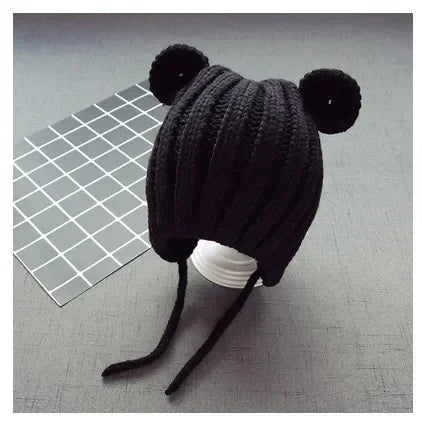 Tiny2Toddler Knitted Winter Baby Hat with Ear Protection – Adjustable Style for Infants & Toddlers
