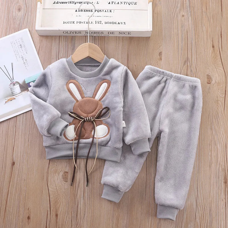 3PCS Winter Autumn Toddler Baby Boys Girls Clothes Baby Sweaters Coat +Pants +Hooded Vest